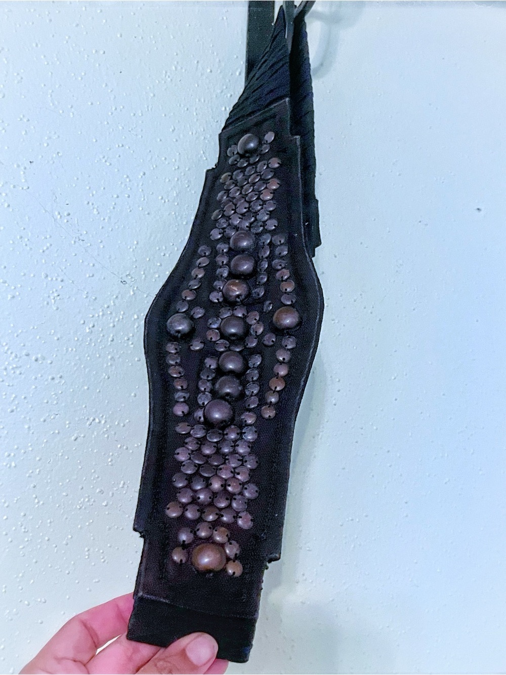 Sfera Studded Statement Black Vintage Waist Belt Sz : Small - Picture 2 of 7